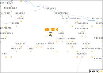 map of Shīnah