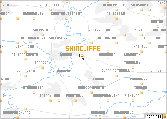 map of Shincliffe