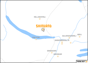 map of Shīndand