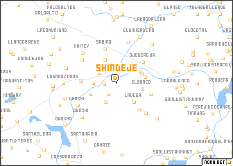 map of Shindejé