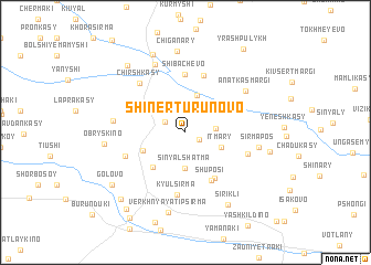 map of Shiner-Turunovo