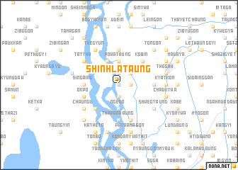 map of Shinhla Taung