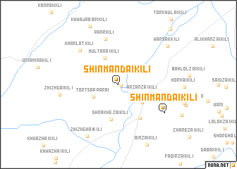 map of Shīnmāndai Kili