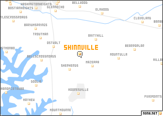 map of Shinnville