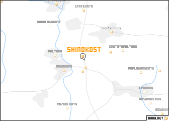 map of Shinokost\