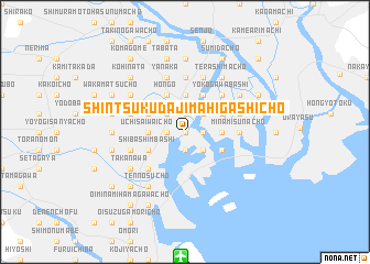 map of Shin-tsukudajima-Higashichō