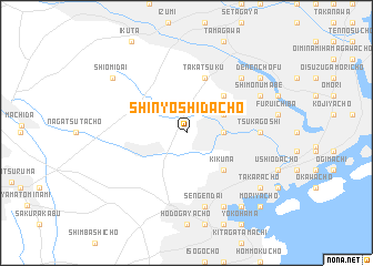 map of Shin-yoshidachō