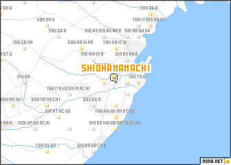 map of Shiohamamachi