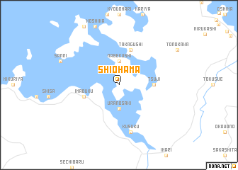 map of Shiohama