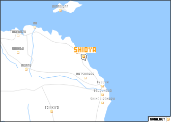 map of Shioya