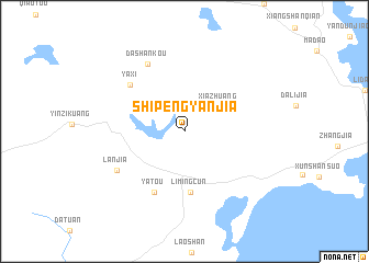 map of Shipengyanjia