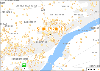 map of Shipley Ridge