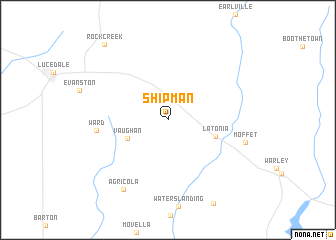 map of Shipman