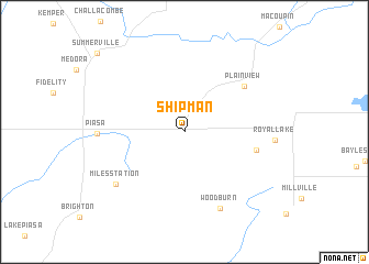 map of Shipman