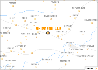 map of Shippenville