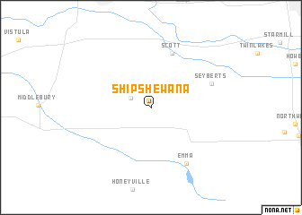 map of Shipshewana