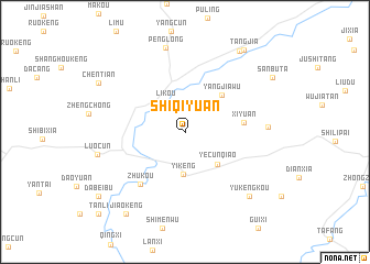 map of Shiqiyuan