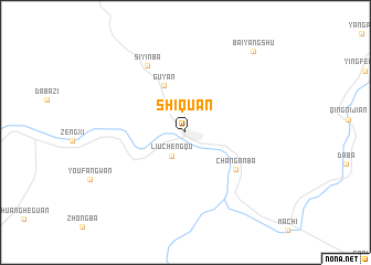 map of Shiquan