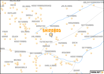 map of Shīrābād