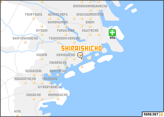 map of Shiraishichō