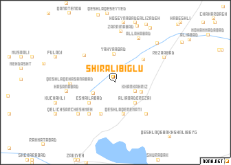 map of Shīr ‘Alī Bīglū