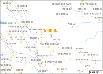 map of Shīr‘alī