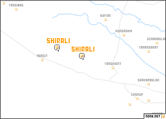 map of Shirali