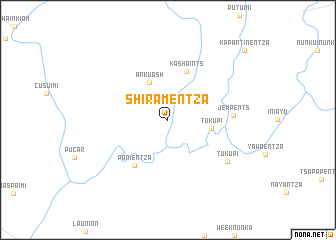 map of Shiramentza