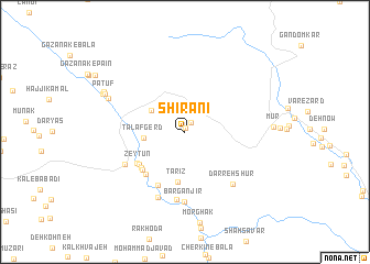 map of Shīrānī