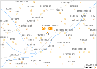 map of Shīrān