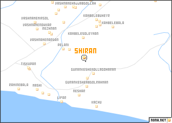 map of Shīrān