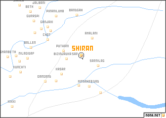 map of Shīrān