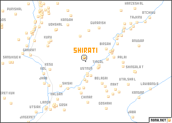 map of Shirāti