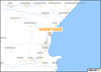 map of Shiratsuka