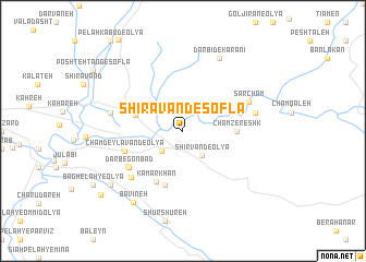 map of Shīrāvand-e Soflá