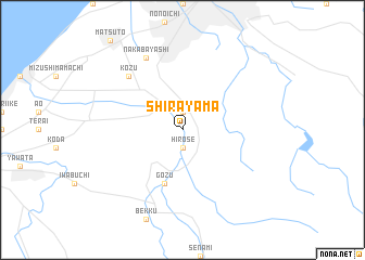map of Shirayama