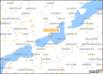 map of Shirāza