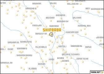 map of Shīr Bābā