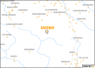 map of Shīrbīm