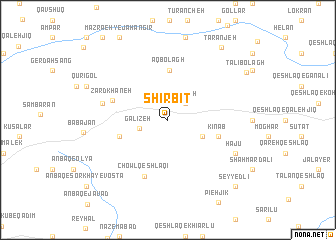 map of Shīrbīt