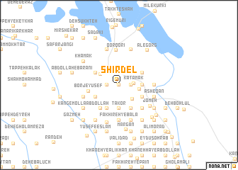 map of Shīrdel