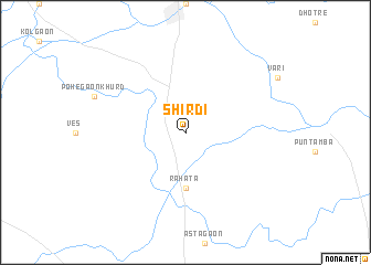 map of Shirdi