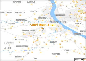 map of Shiremanstown