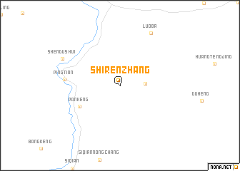 map of Shirenzhang