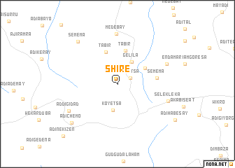 map of Shirē