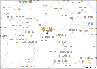 map of Shīr Gūg