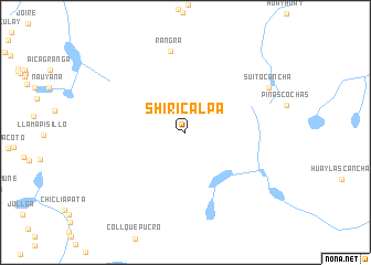 map of Shiricalpa