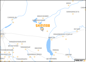 map of Shīrīn Āb