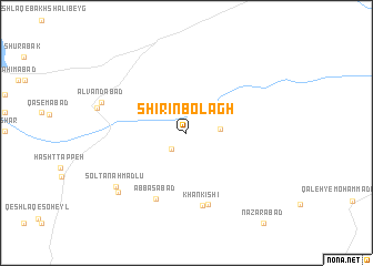 map of Shīrīn Bolāgh