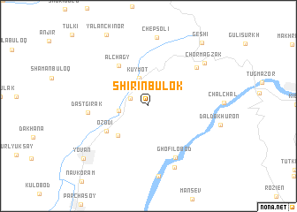 map of Shirinbulok